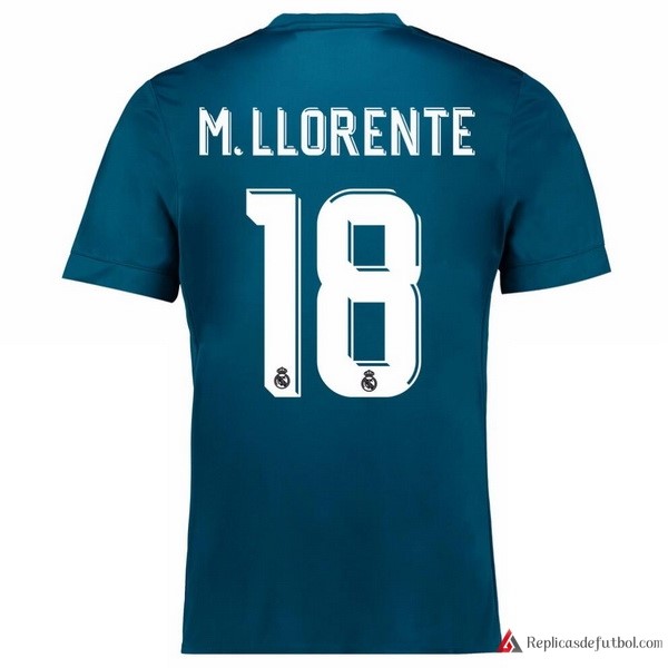 Camiseta Real Madrid Tercera equipación M.Llorente 2017-2018